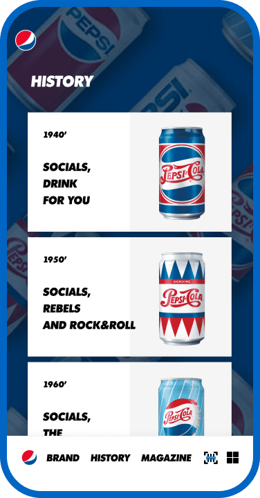 Pepsi phone visual